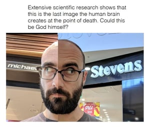 This is the Avatar Image for the Hey Vsauce Michael Here! AI Voice and Text to Speech Generator